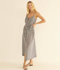 NEVITA DRESS -- NOIR LA MADDALENA GINGHAM