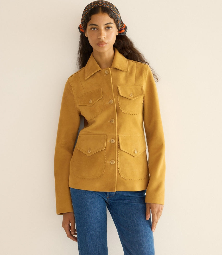 VARTAN JACKET -- WILD CHICORY