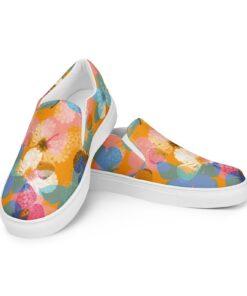 Floral Print Women's Canvas Slip On DI50