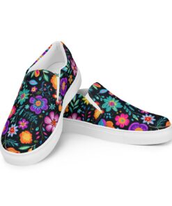 Women’s Mexican Flowers Print Slip On DI47
