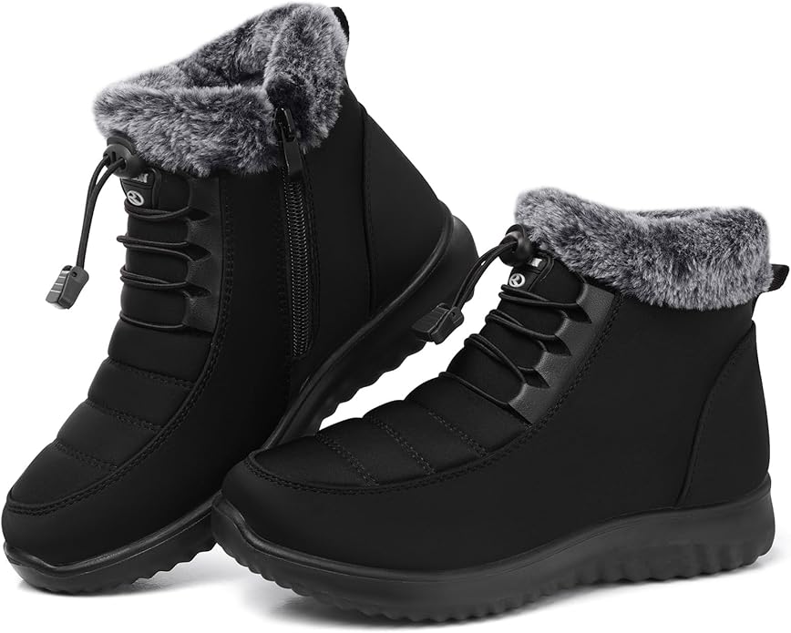 Fur Lined Warm Ankle Boots DI72