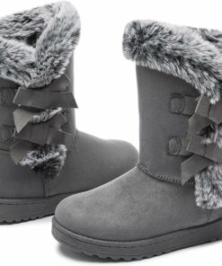 Mid-calf Grey Snow Boots DI85
