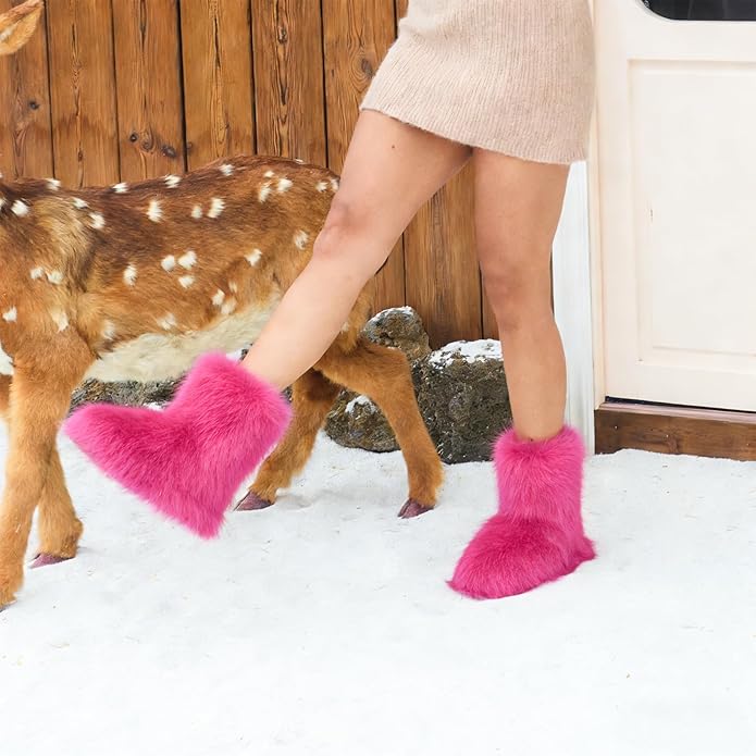 Pink Winter Snow Boots DI70 - Image 2