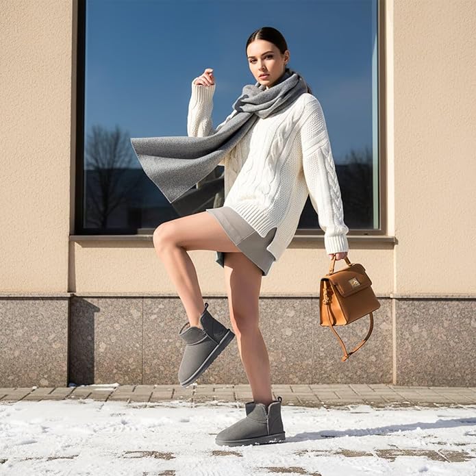 Winter Ankle Genuine Suede Boots DI87 - Image 2