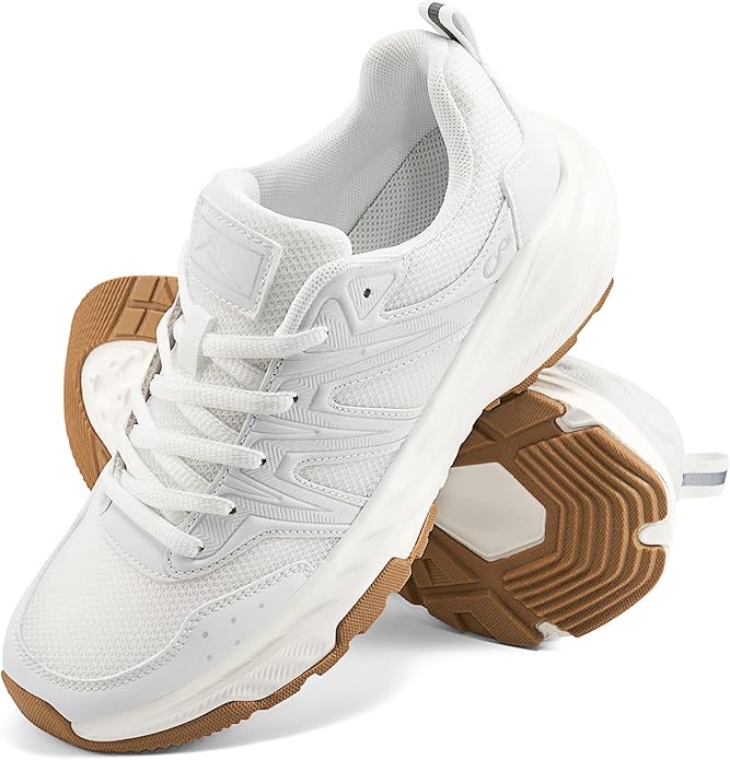 Womens White Walking Shoes DI90