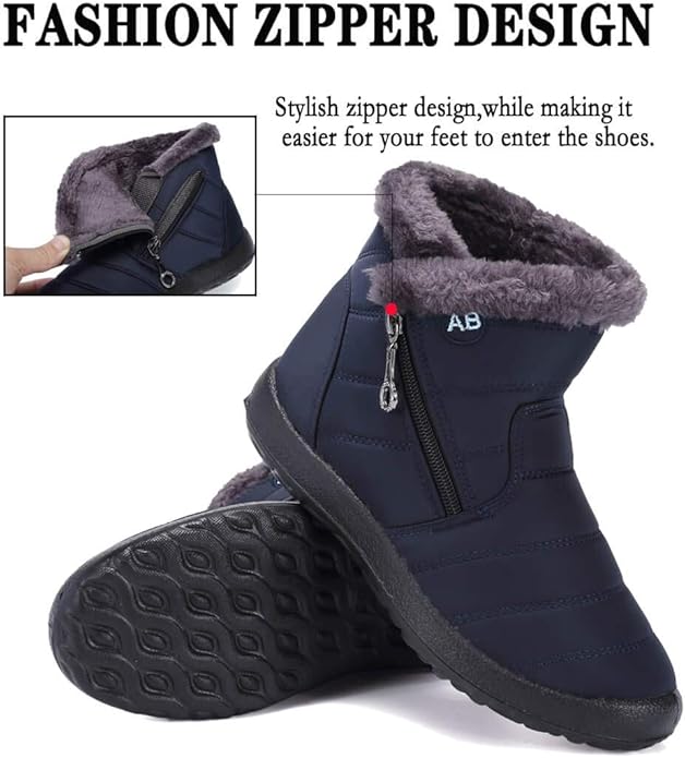 Zipper Warm Lightweight Boots DI78 - Image 2